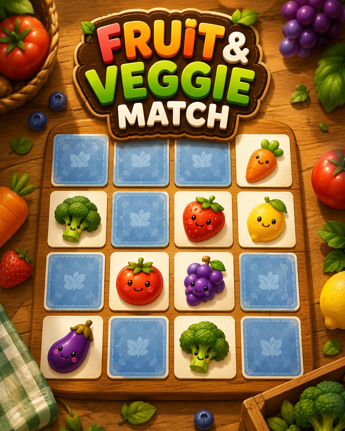 Fruit & Veggie Match game cover